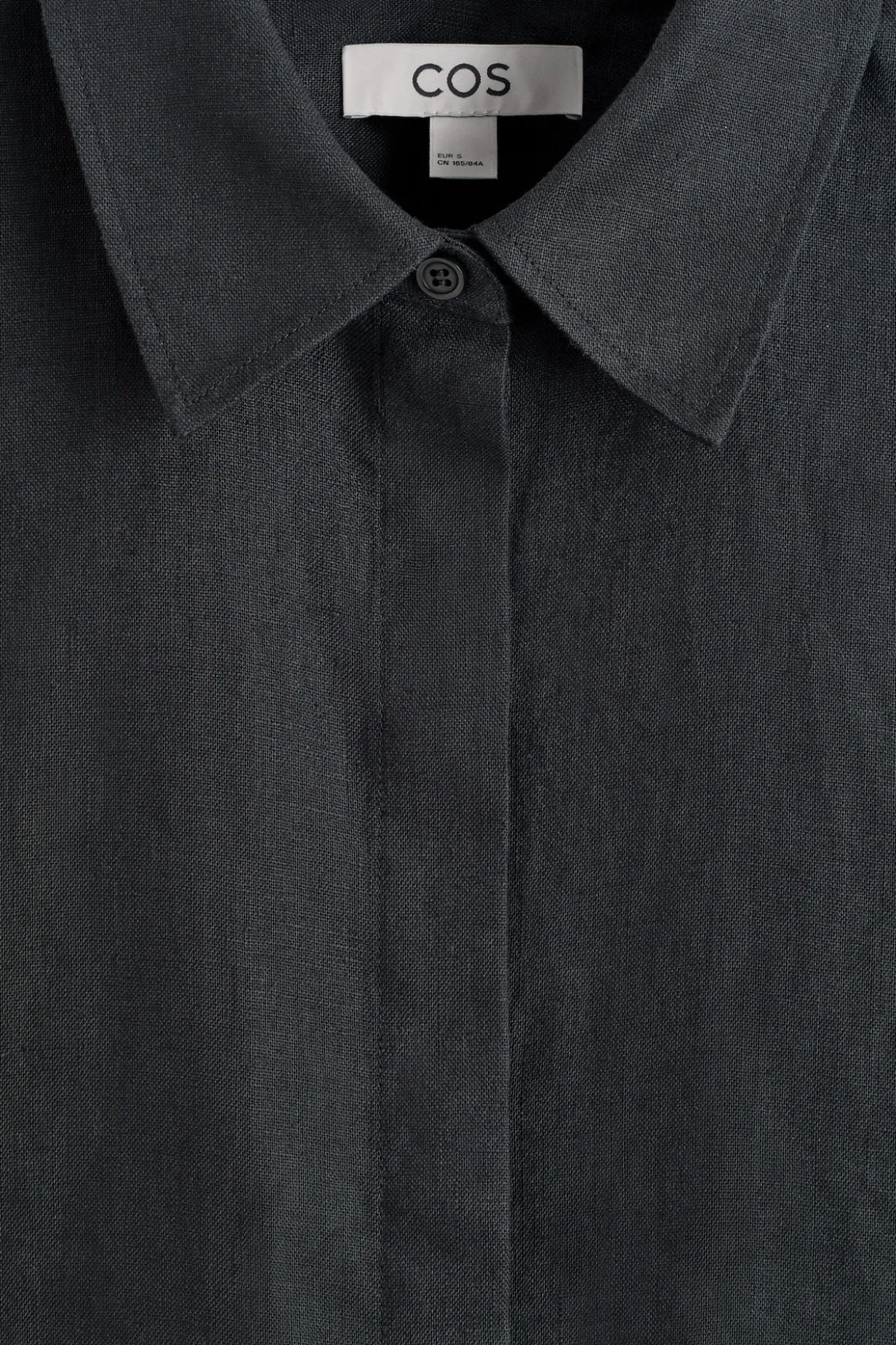 OVERSIZED SHORT-SLEEVED LINEN SHIRT