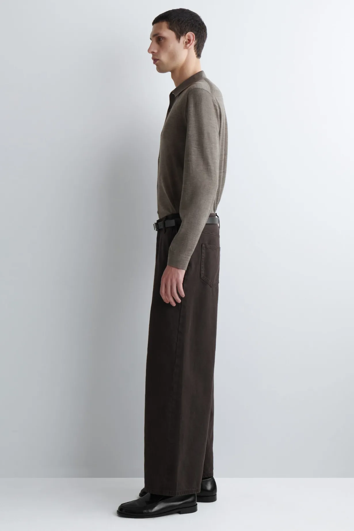 OVERSIZED WIDE-LEG DENIM PANTS