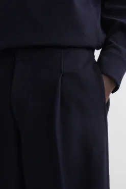 OVERSIZED WIDE-LEG JERSEY PANTS