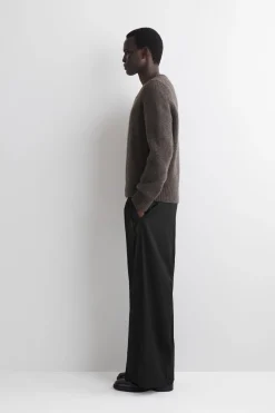 OVERSIZED WOOL-YAK V-NECK SWEATER