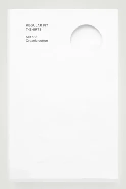 3-PACK COTTON CREW-NECK T-SHIRTS