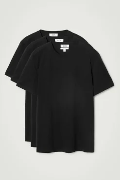 3-PACK COTTON CREW-NECK T-SHIRTS