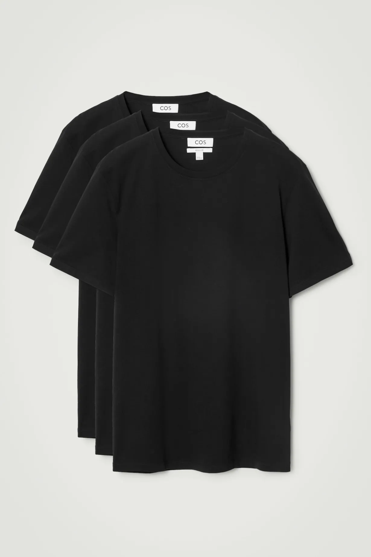 3-PACK COTTON CREW-NECK T-SHIRTS