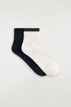 2-PACK RIBBED SPORTS SOCKS