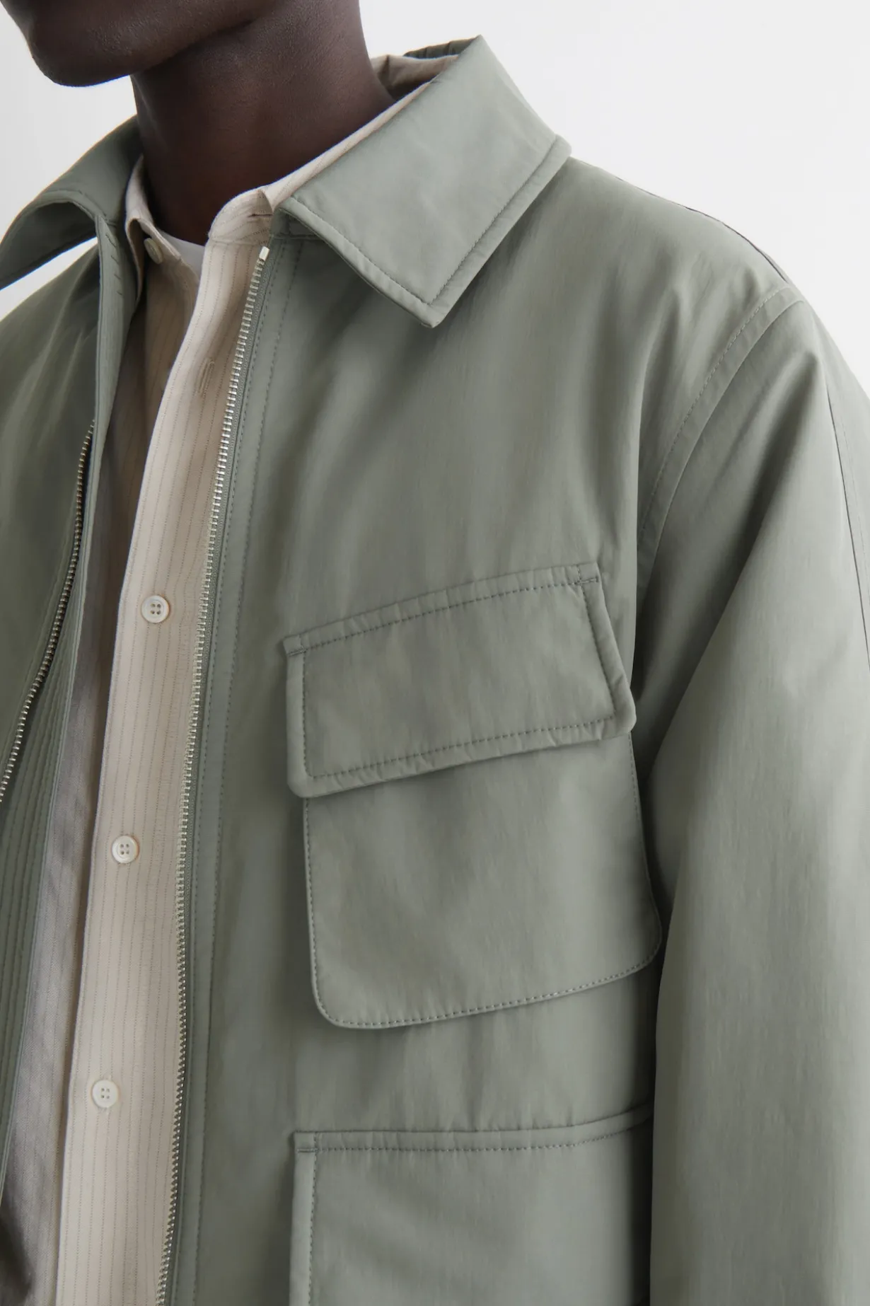 PADDED NYLON UTILITY JACKET
