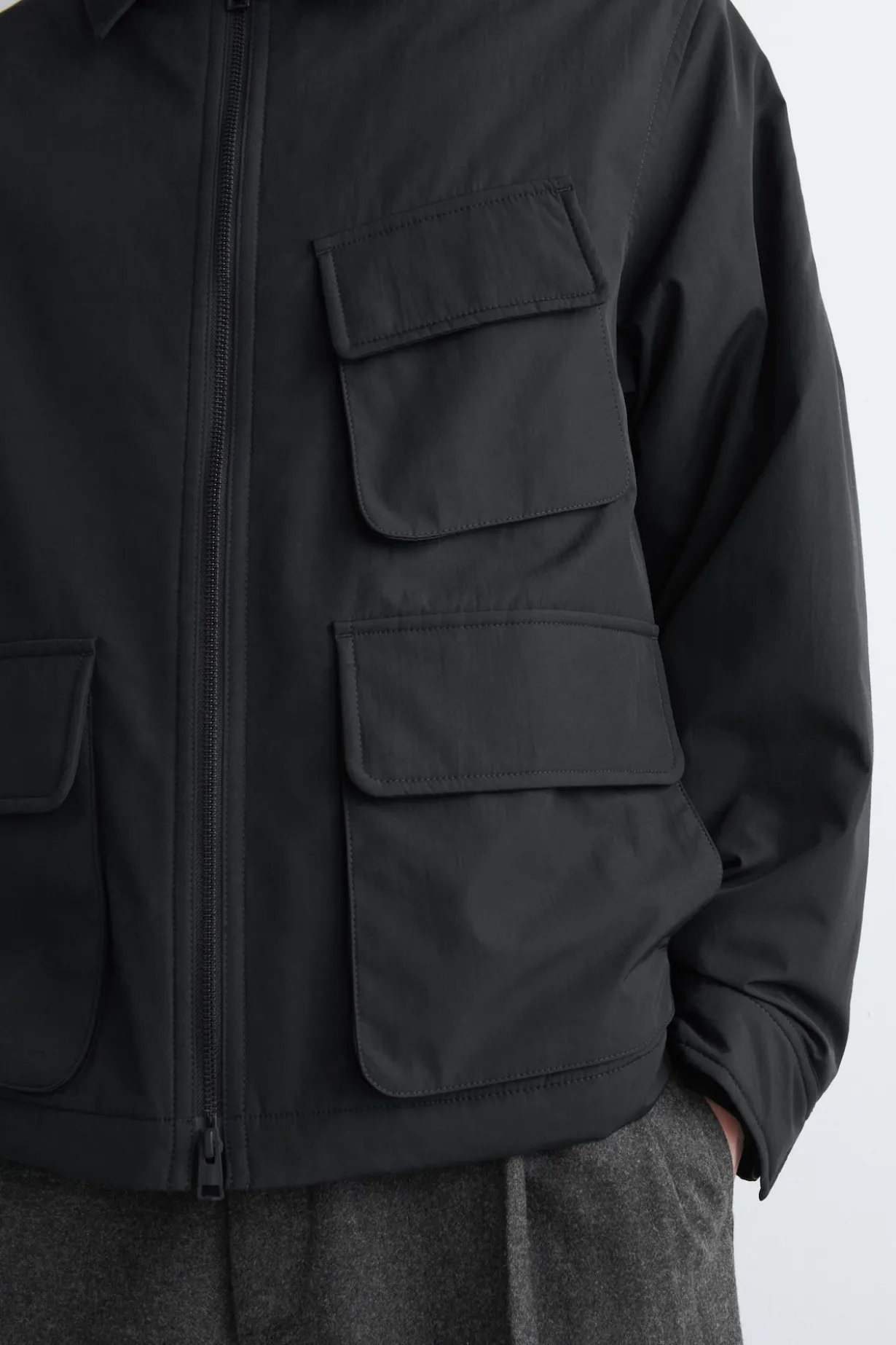PADDED NYLON UTILITY JACKET