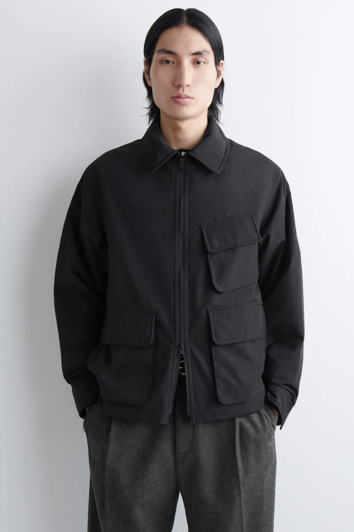 PADDED NYLON UTILITY JACKET