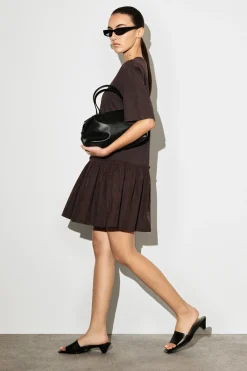PANELLED DROPPED-WAIST MINI DRESS