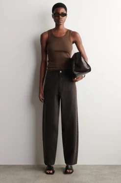 PATCH-POCKET STRAIGHT-LEG JEANS