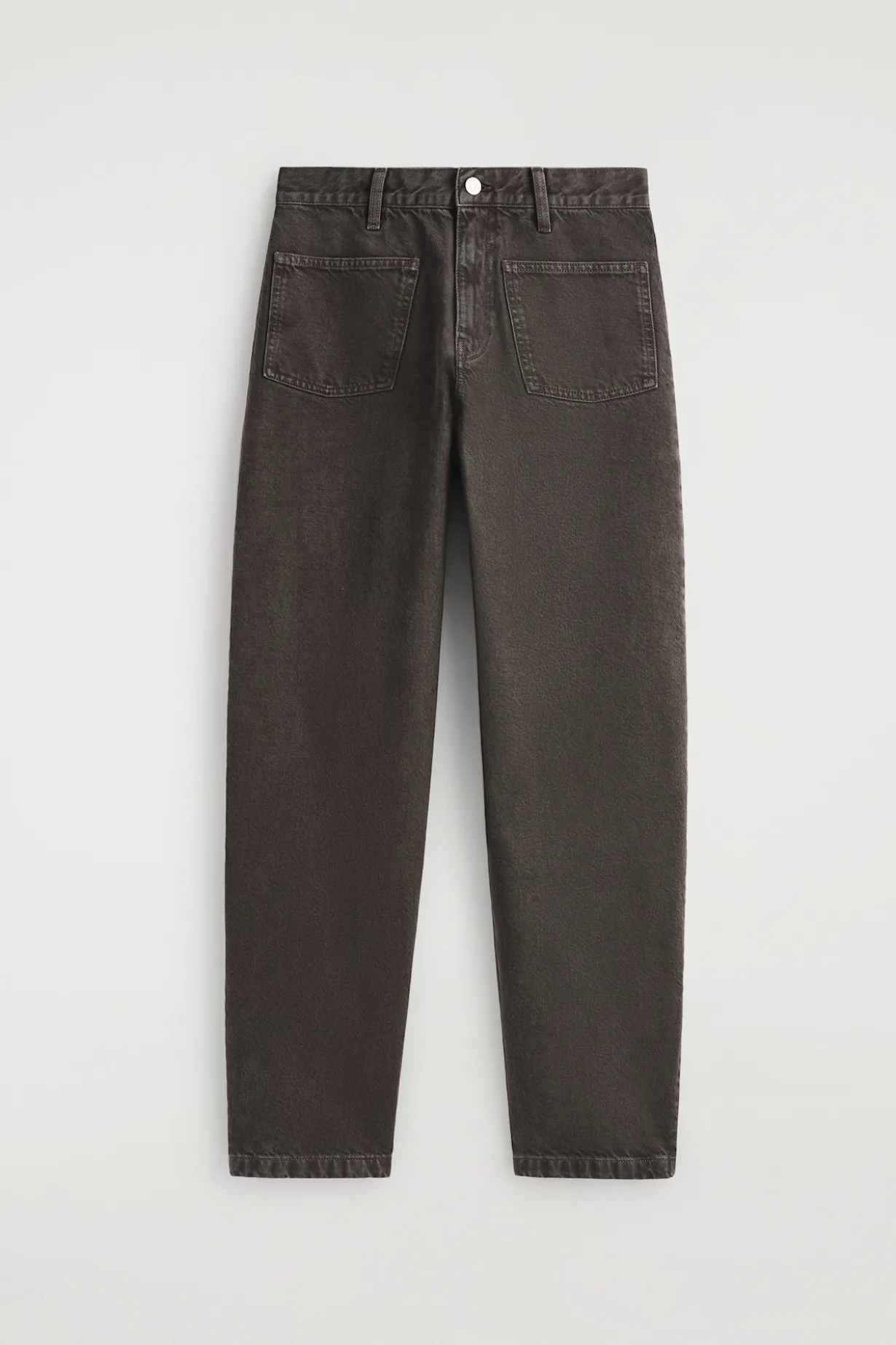 PATCH-POCKET STRAIGHT-LEG JEANS