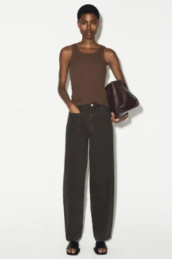 PATCH-POCKET STRAIGHT-LEG JEANS