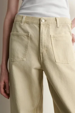 PATCH-POCKET STRAIGHT-LEG JEANS