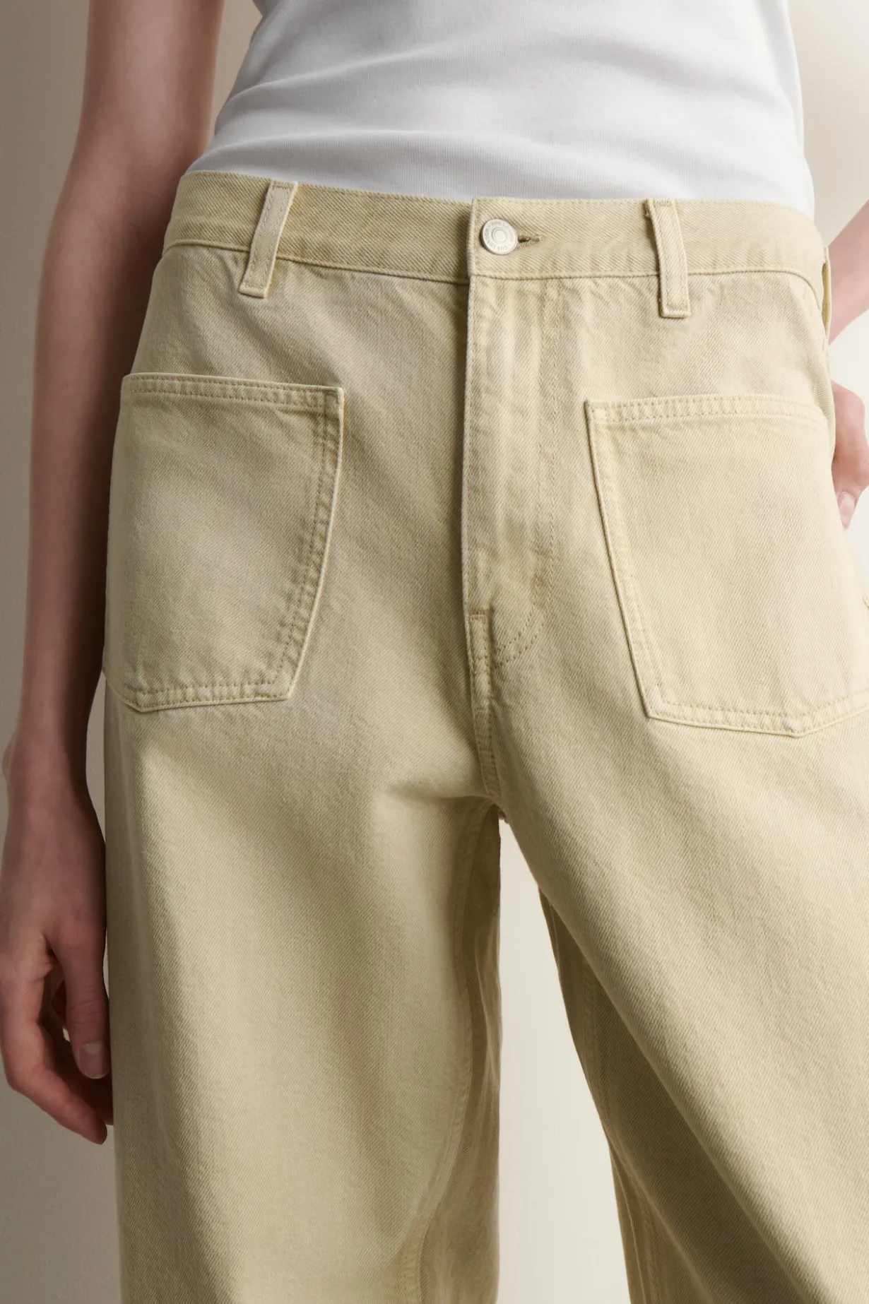PATCH-POCKET STRAIGHT-LEG JEANS