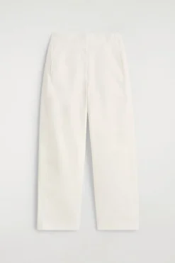 PIMA COTTON BARREL-LEG PANTS
