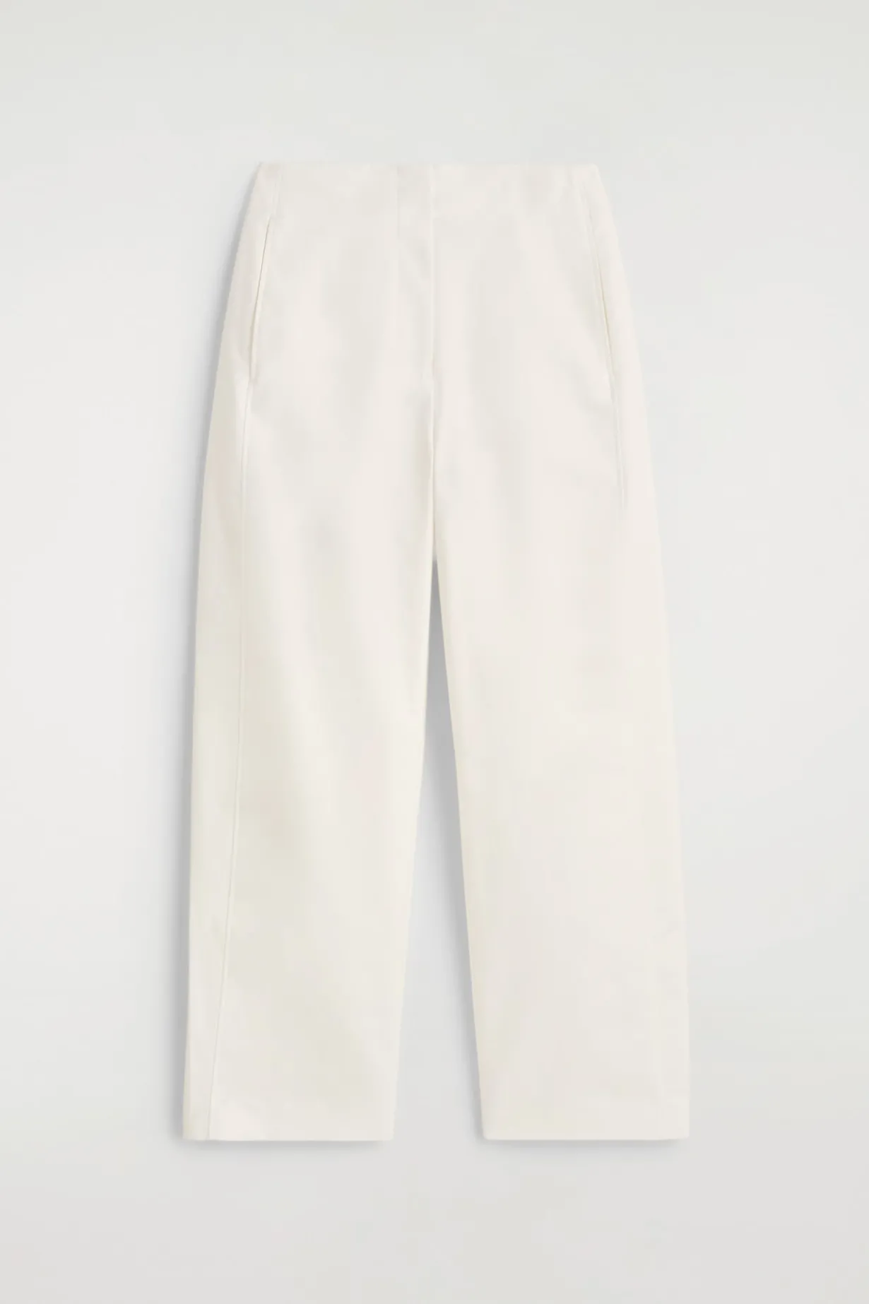 PIMA COTTON BARREL-LEG PANTS