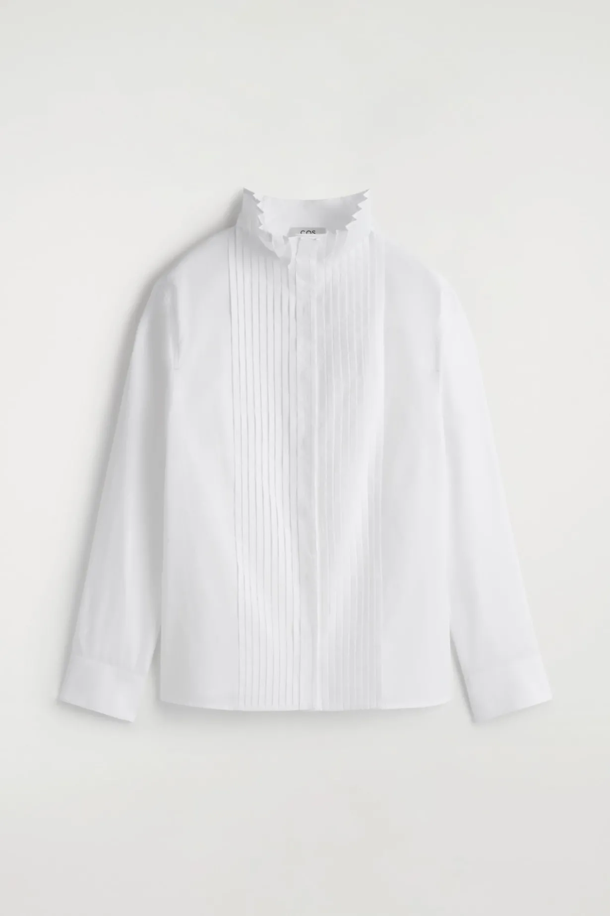 PINTUCKED COTTON BLOUSE