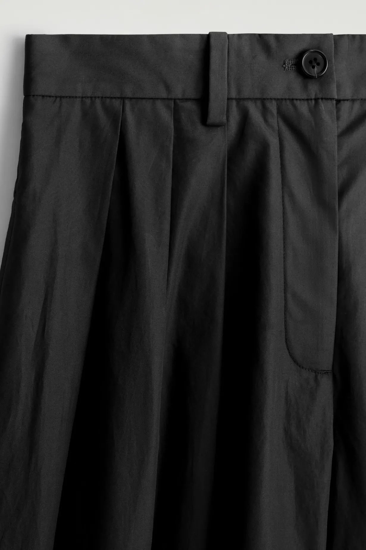 PLEATED COTTON PANTS