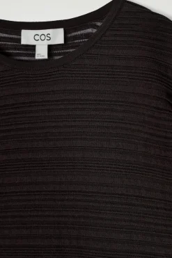 PLEATED KNIT MINI DRESS