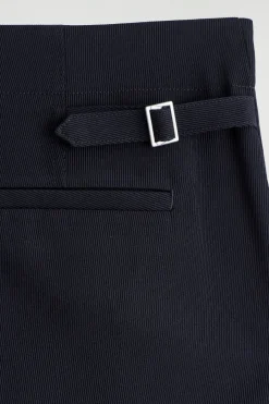 PLEATED RELAXED-FIT STRAIGHT-LEG TROUSERS