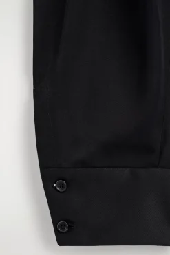 PLEATED TWILL BALLOON PANTS