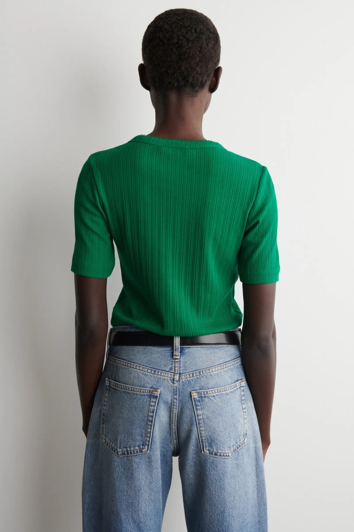 POINTELLE-KNIT SHORT-SLEVED CARDIGAN