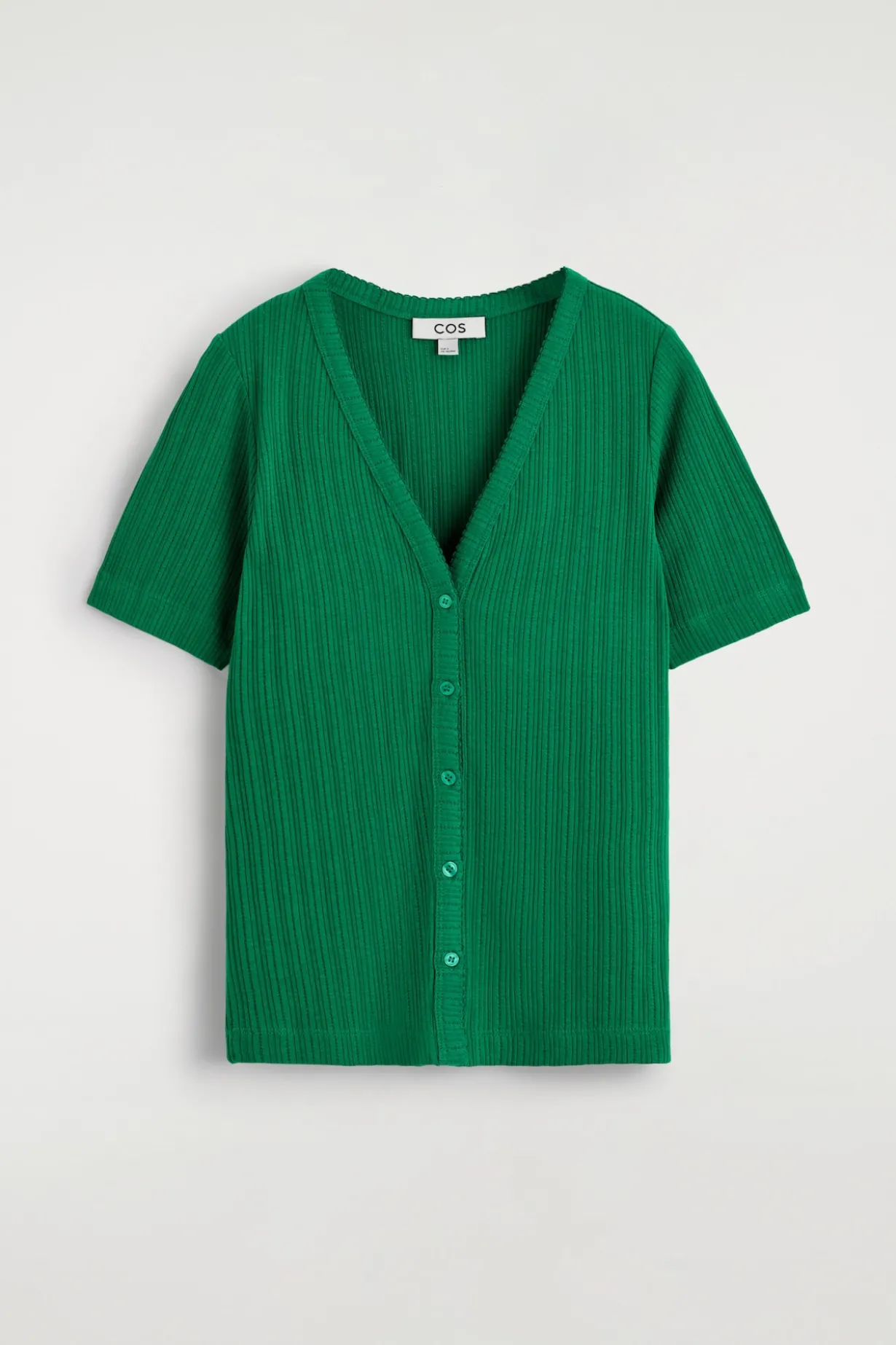 POINTELLE-KNIT SHORT-SLEVED CARDIGAN