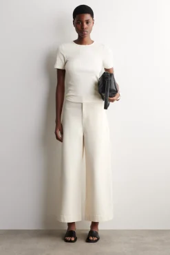 POINTELLE-KNIT T-SHIRT