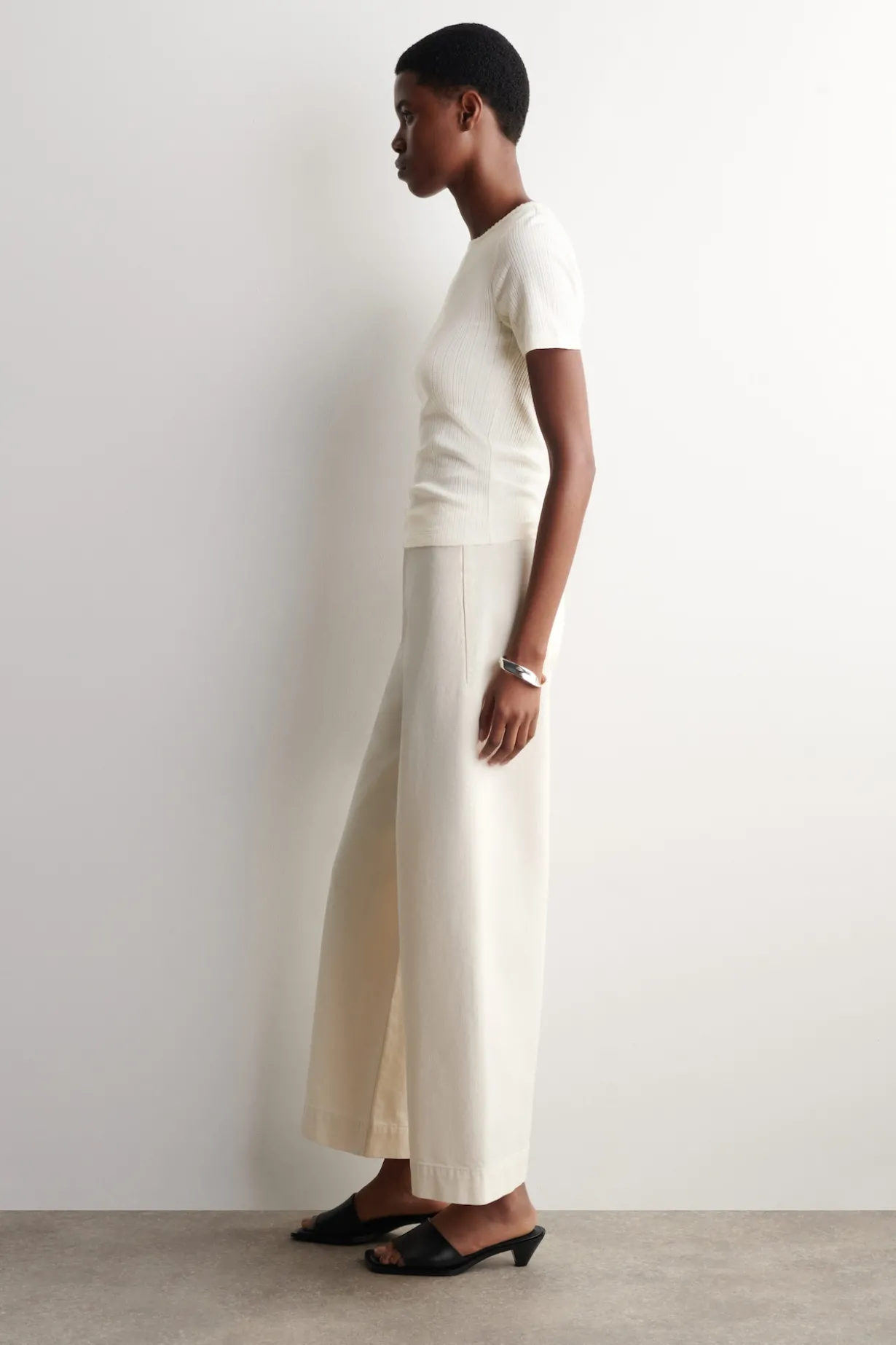 POINTELLE-KNIT T-SHIRT