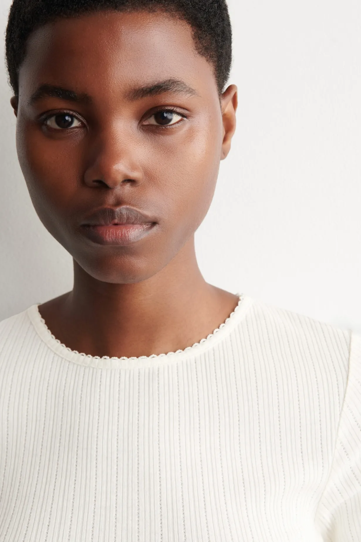 POINTELLE-KNIT T-SHIRT