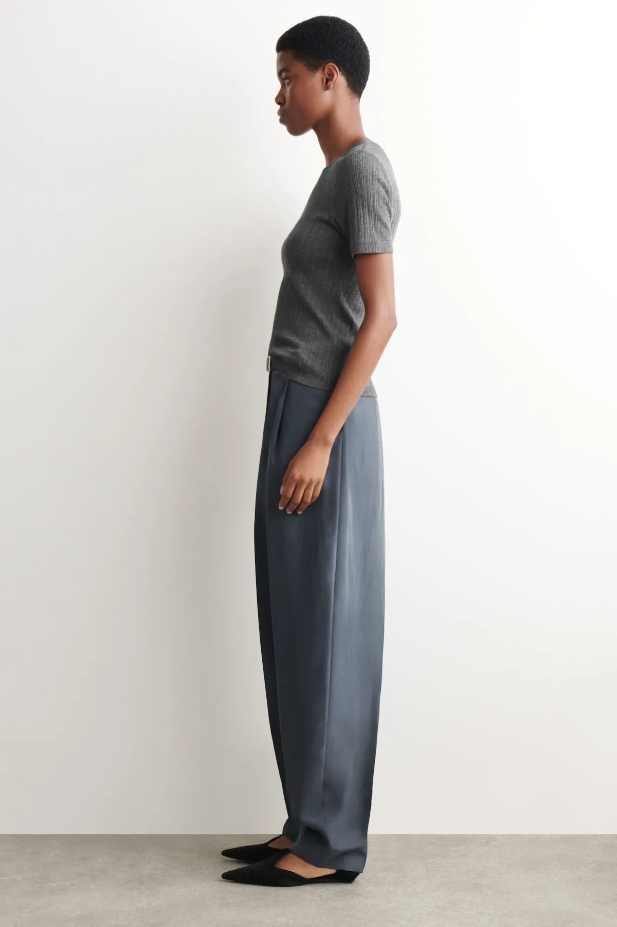 POINTELLE-KNIT T-SHIRT