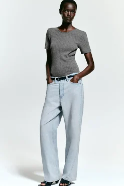 POINTELLE-KNIT T-SHIRT