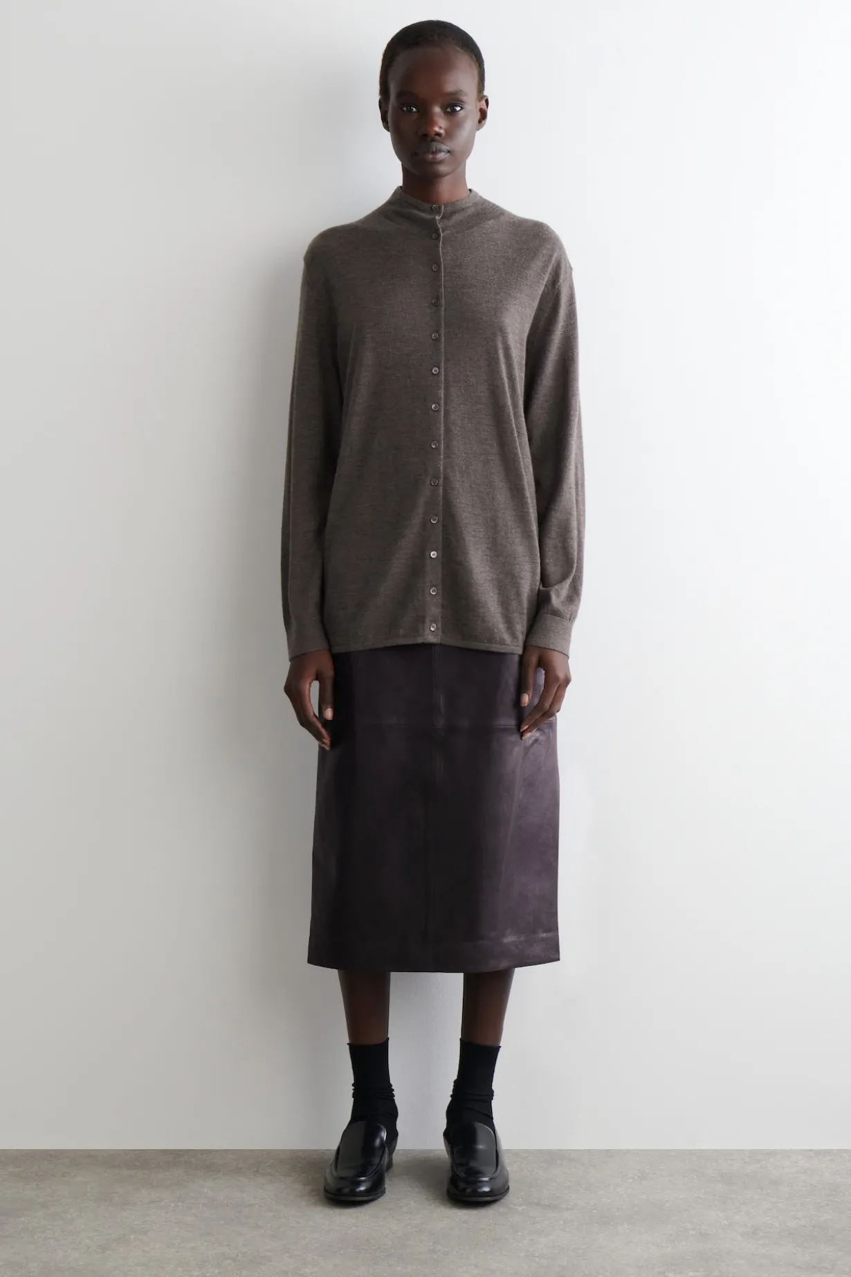 PURE CASHMERE CARDIGAN