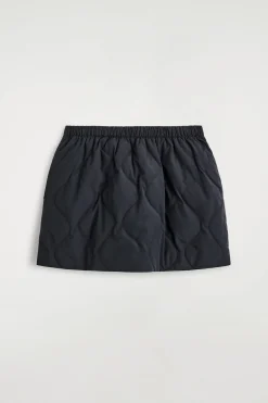 QUILTED DOWN MINI SKIRT