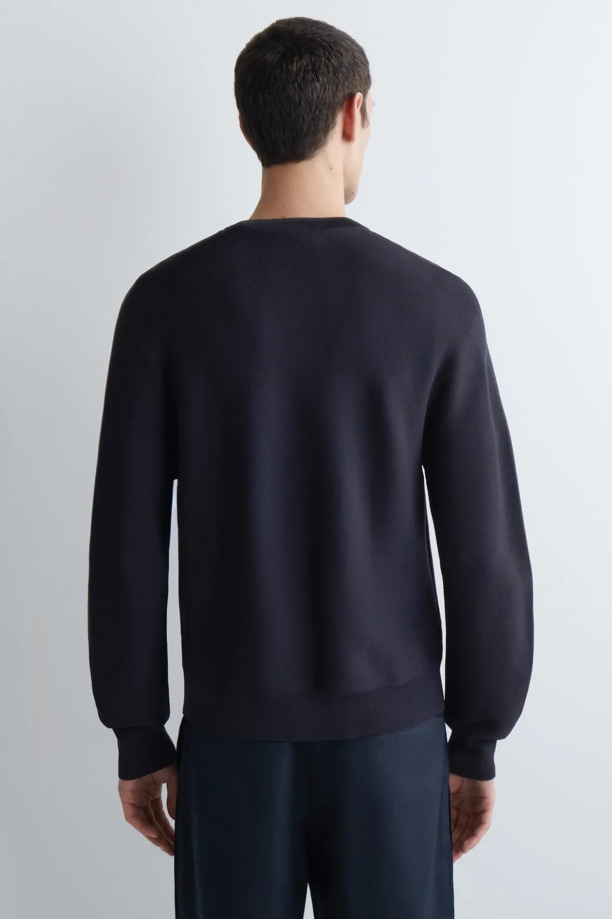 RACER-NECK KNITTED JACKET