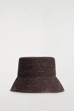 RAFFIA BUCKET HAT