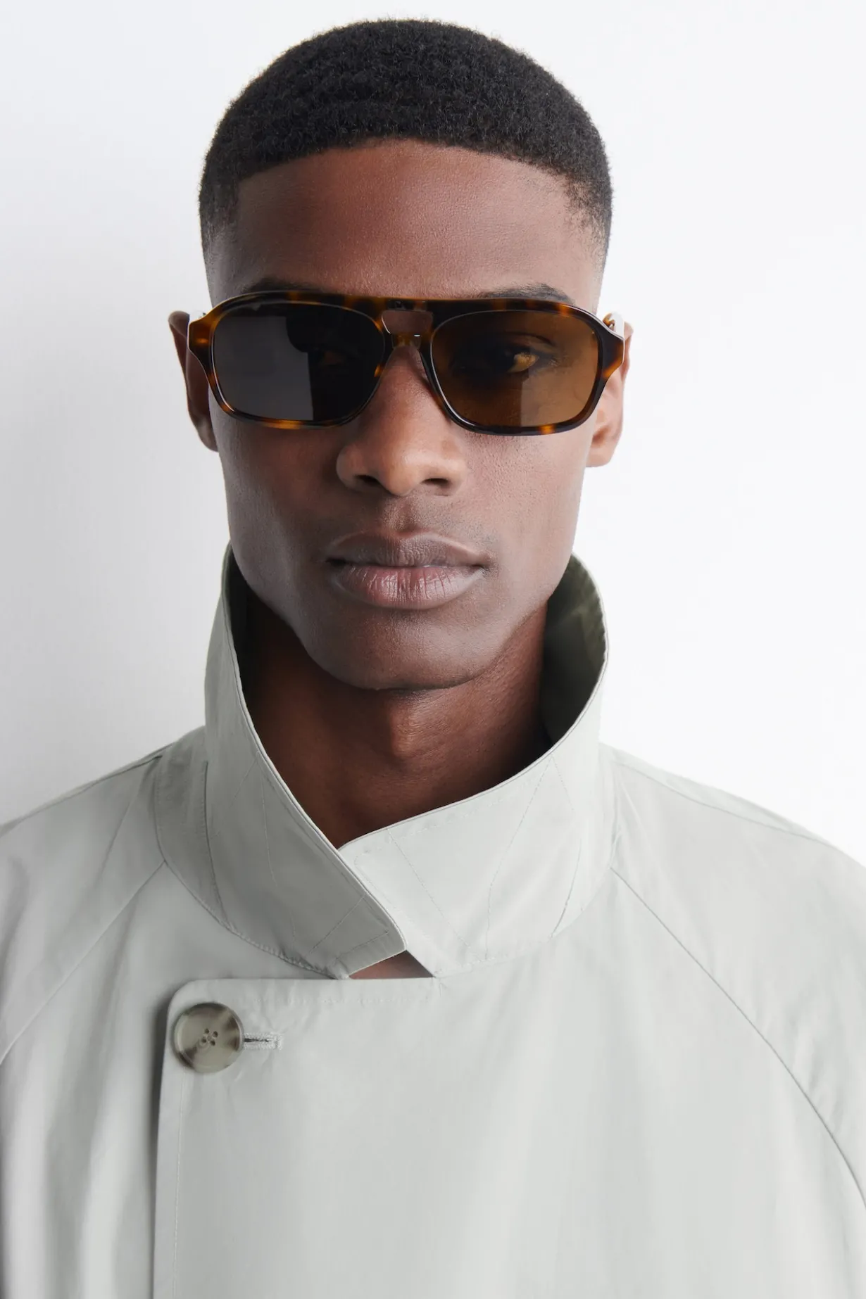 RECTANGULAR AVIATOR SUNGLASSES