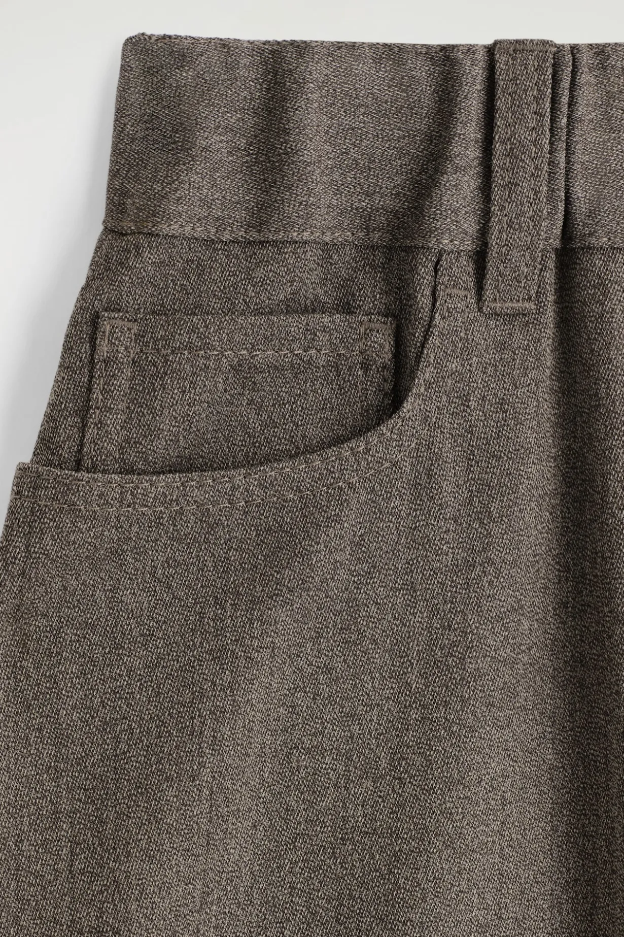 REGULAR WOOL-BLEND WIDE-LEG PANTS