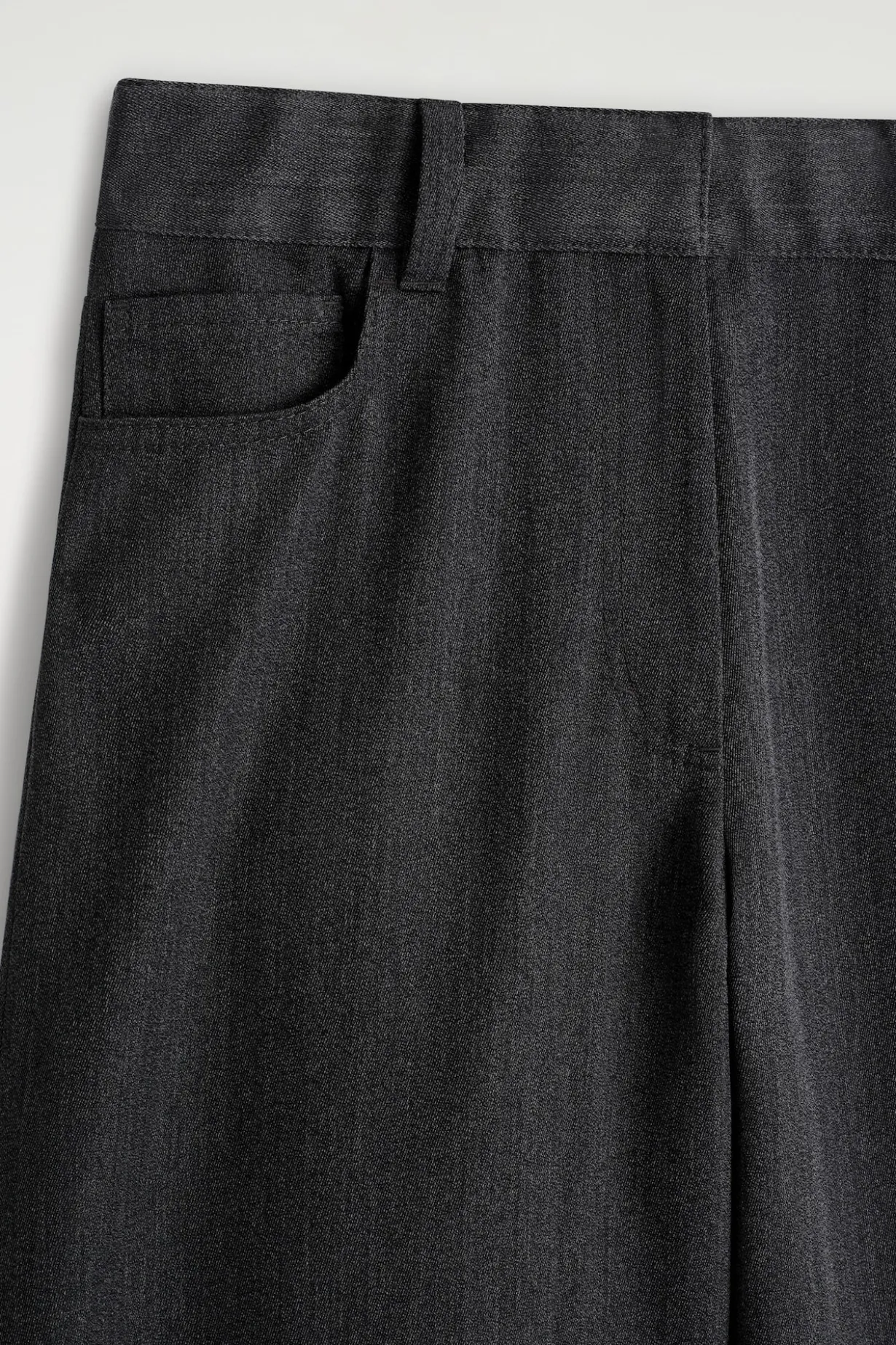REGULAR WOOL-BLEND WIDE-LEG PANTS