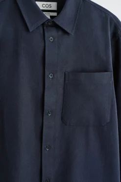RELAXED BRUSHED COTTON-BLEND SHIRT