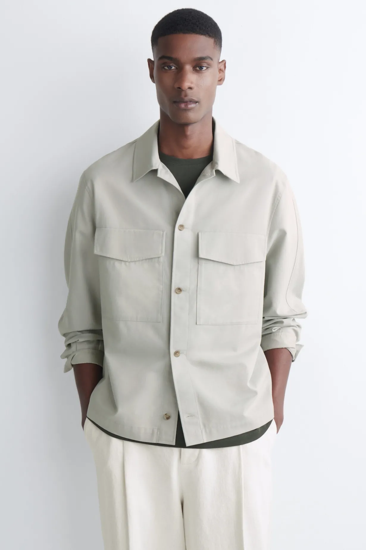 RELAXED COTTON OVERSHIRT