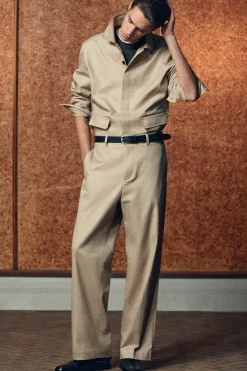 RELAXED COTTON-LINEN OVERSHIRT