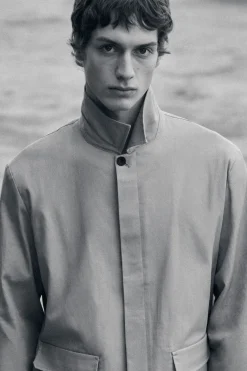 RELAXED COTTON-LINEN OVERSHIRT