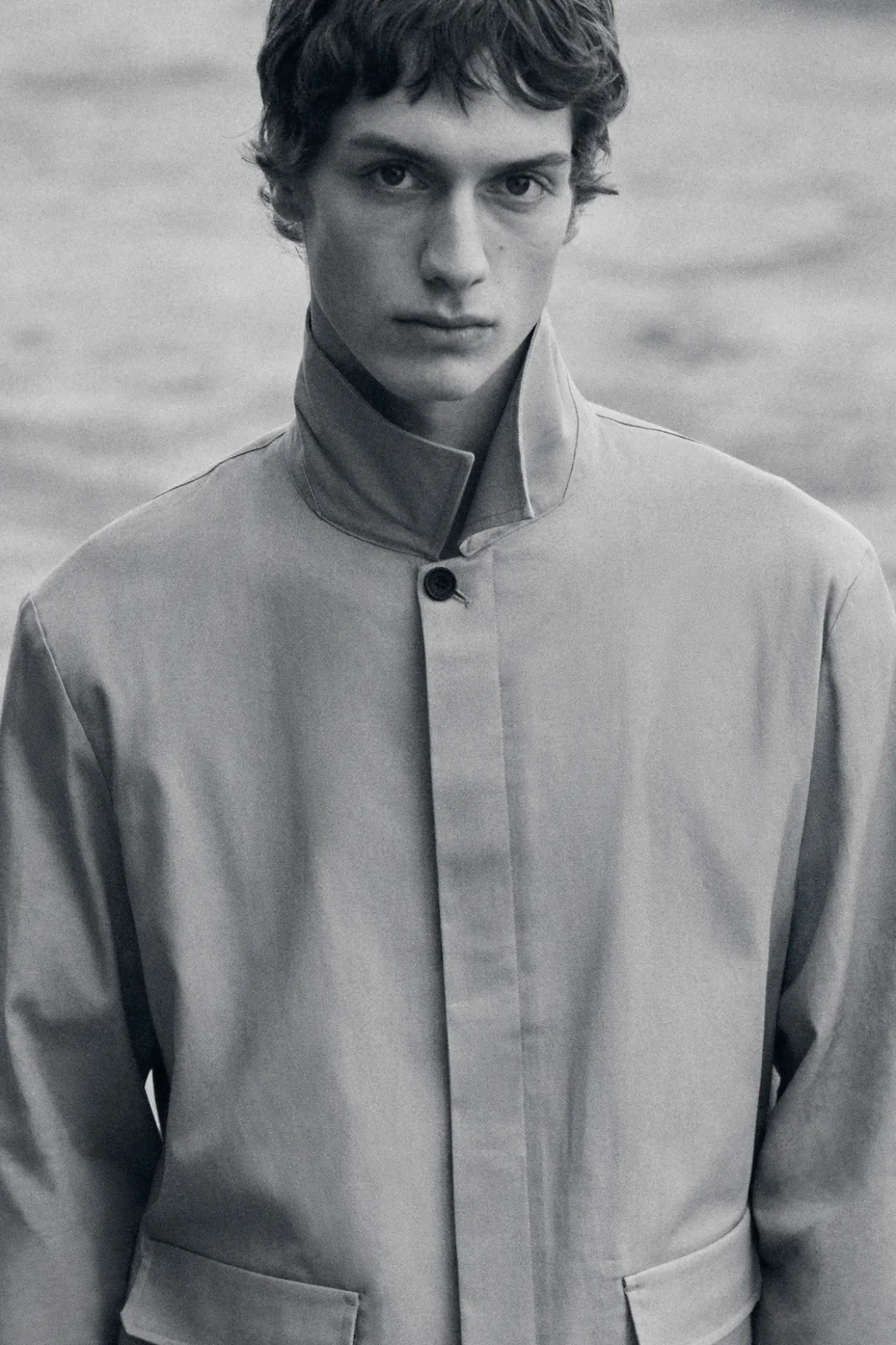 RELAXED COTTON-LINEN OVERSHIRT