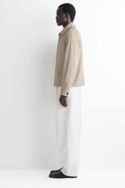 RELAXED COTTON-LINEN OVERSHIRT