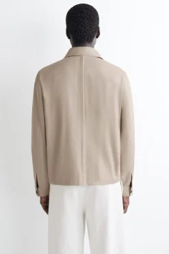 RELAXED COTTON-LINEN OVERSHIRT