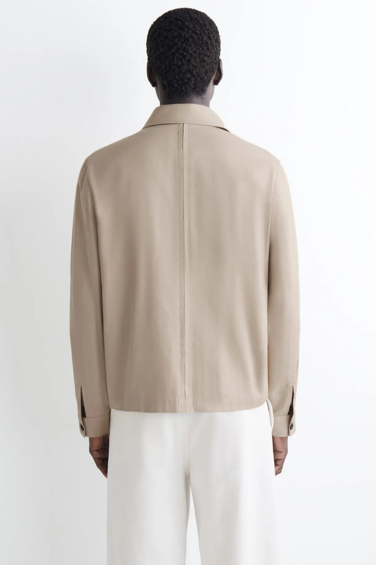 RELAXED COTTON-LINEN OVERSHIRT