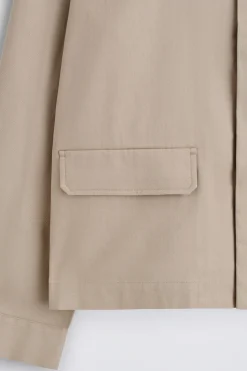 RELAXED COTTON-LINEN OVERSHIRT