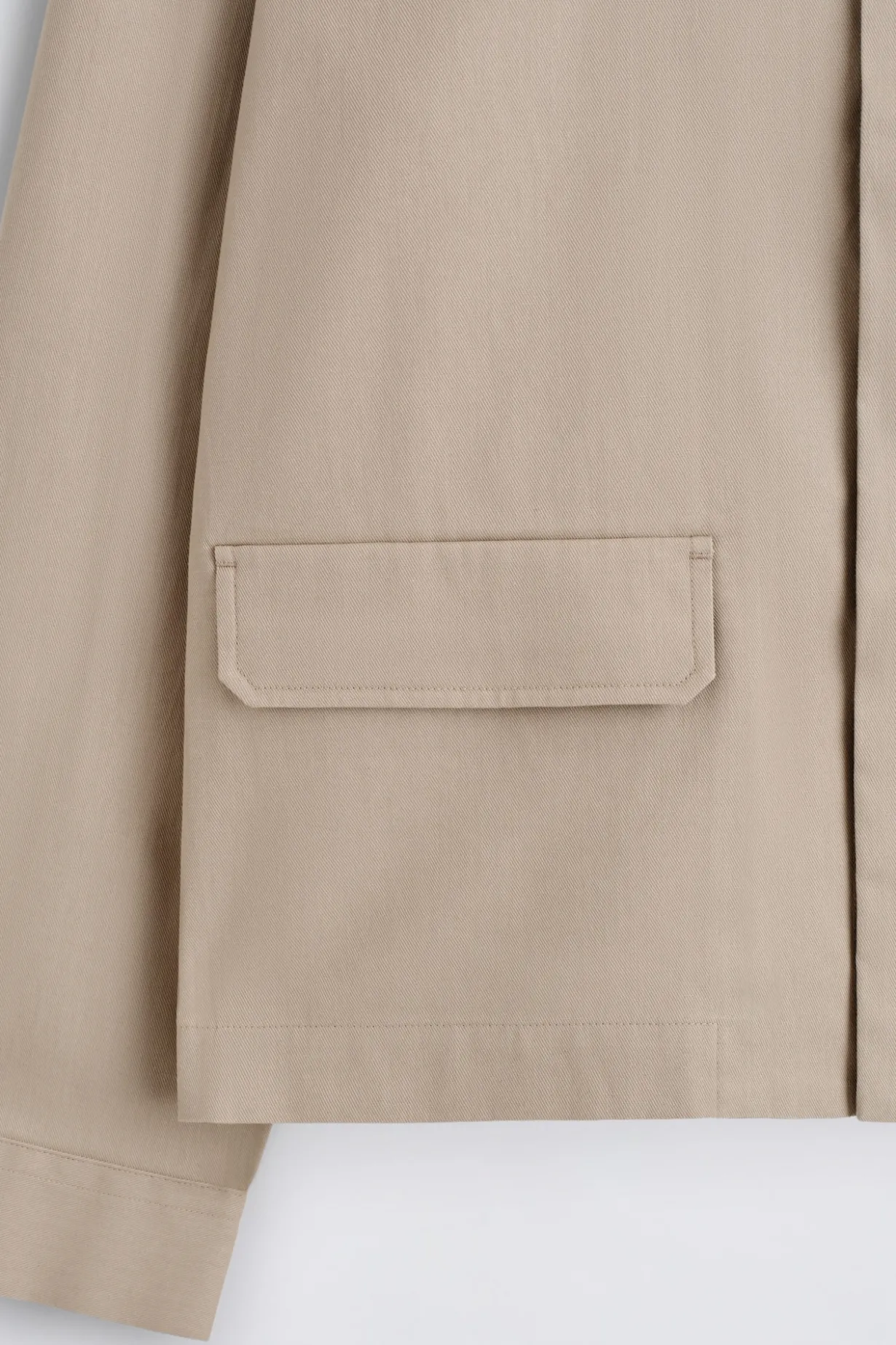 RELAXED COTTON-LINEN OVERSHIRT