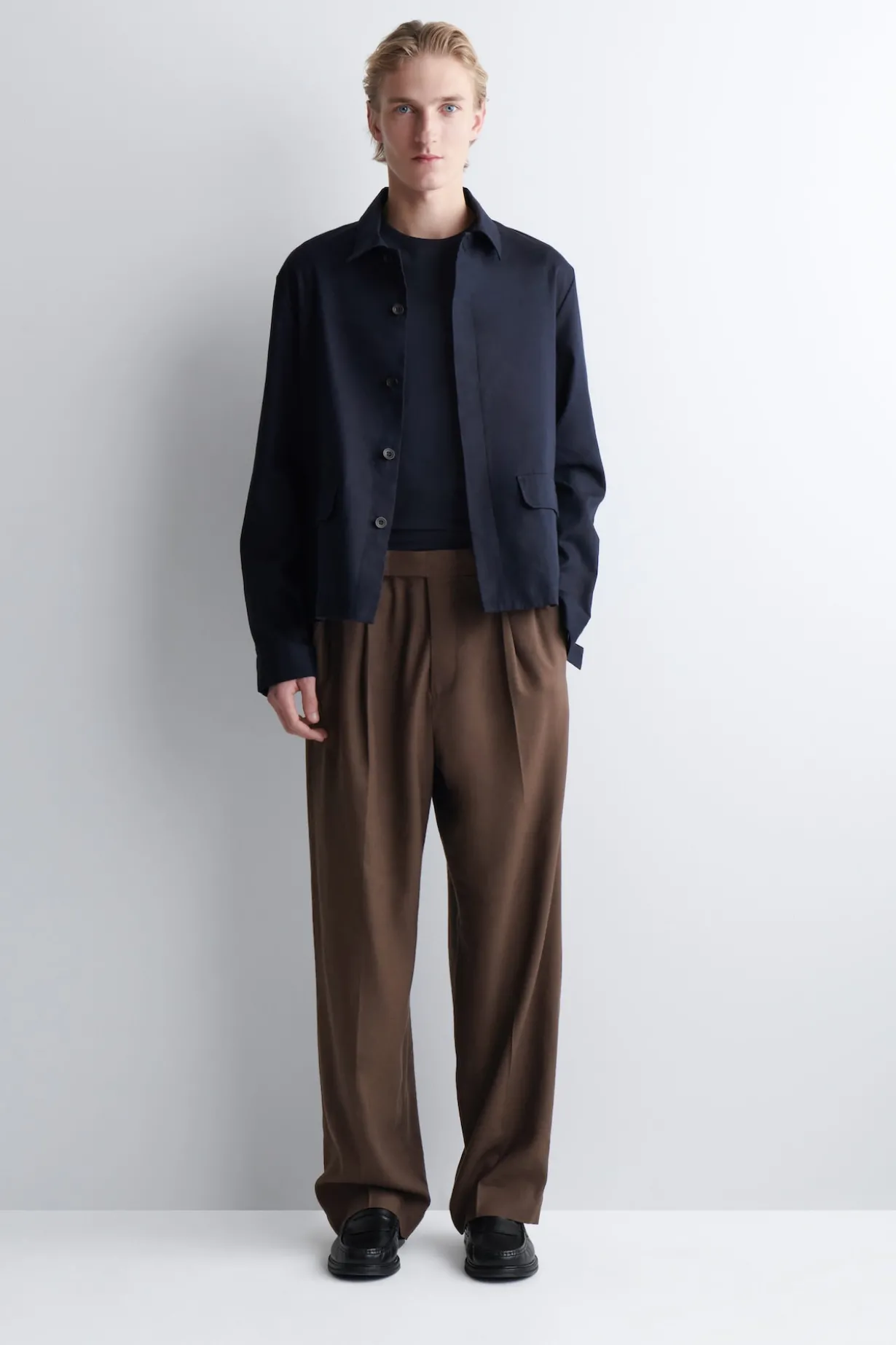 RELAXED COTTON-LINEN OVERSHIRT