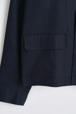 RELAXED COTTON-LINEN OVERSHIRT